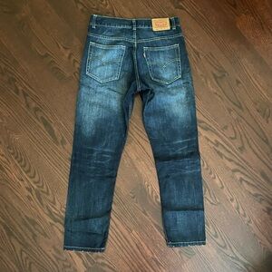 Levi's Women's Straight Leg Jeans in Dark Blue Denim